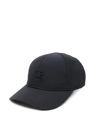 C.p. Company Logo-embroidered Baseball Cap In Blue
