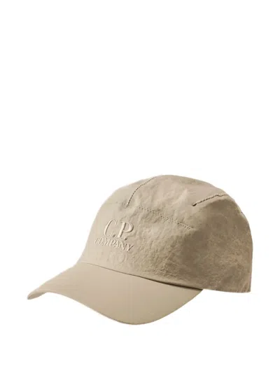 C.p. Company Logo-embroidered Baseball Cap In Neutral