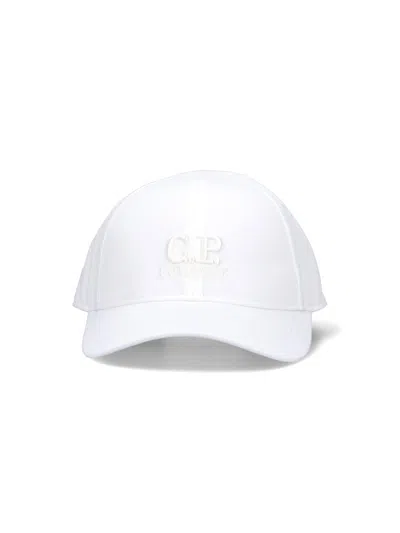 C.p. Company Hat In White