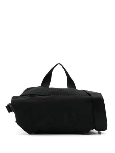 C.p. Company Logo-embroidered Belt Bag In Black