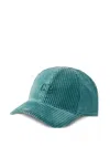 C.p. Company Logo-embroidered Corduroy Cap In Green