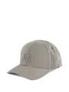 C.p. Company Logo-embroidered Cotton Baseball Cap In Gray