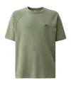 C.p. Company Logo-embroidered Cotton T-shirt In Green