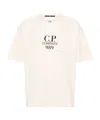 C.p. Company Mens Cp Company Excl 909 Logo-embroidered Cotton T-shirt In White