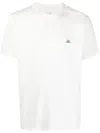 C.p. Company Short-sleeved T-shirt With Print In White