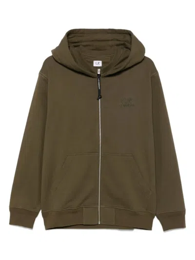 C.P. COMPANY C.P. COMPANY LOGO-EMBROIDERED HOODIE