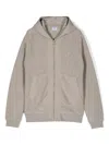 C.p. Company Logo-embroidered Hoodie In 灰色