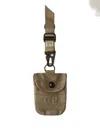 C.p. Company Logo-embroidered Keyring In Brown