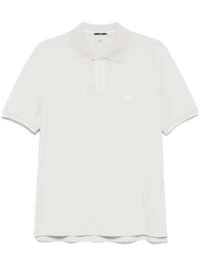 C.P. COMPANY LOGO-EMBROIDERED POLO SHIRT