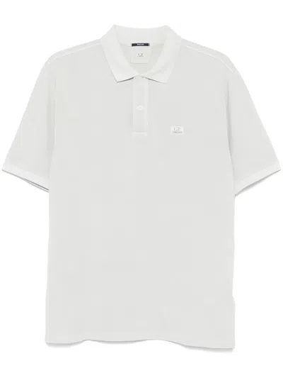 C.P. COMPANY LOGO-EMBROIDERED POLO SHIRT