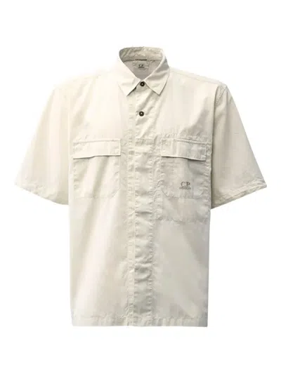 C.p. Company C.p.company Boxy Short Sleeve Shirt In Neutral