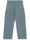 C.p. Company Logo-embroidered Sweatpants In Blue