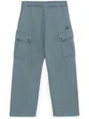 C.p. Company Logo-embroidered Sweatpants In Blue