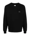C.p. Company Logo-embroidered Sweatshirt In Black