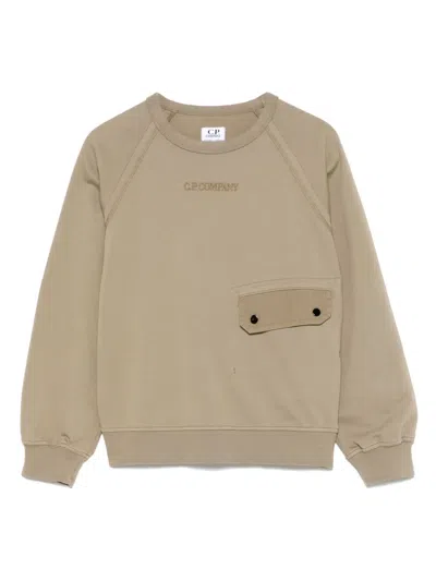 C.P. COMPANY LOGO-EMBROIDERED SWEATSHIRT