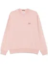 C.p. Company C.p.company Logo Embroidered Sweatshirt In Pink