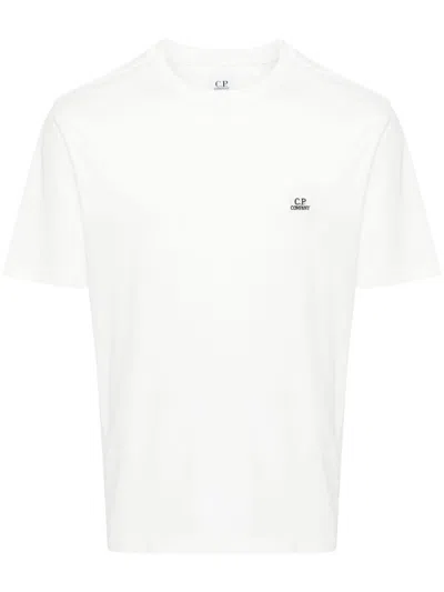 C.P. COMPANY LOGO-EMBROIDERED T-SHIRT