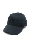 C.p. Company Logo-embroidered Cap In Blue