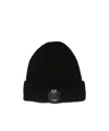 C.p. Company Lens Detail Beanie Hat In Black
