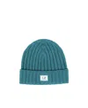 C.p. Company Ribbed-wool Beanie Hat In Blue