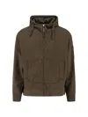C.p. Company Hooded Sweatshirt With Pockets And Sleeve Detail In Brown