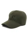 C.p. Company Logo-intarsia Cap In Green