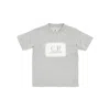 C.p. Company Logo Label Print T-shirt Kids In Grey