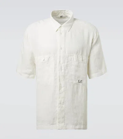 C.p. Company C. P. Company Man Shirt Off White Size Xxl Linen