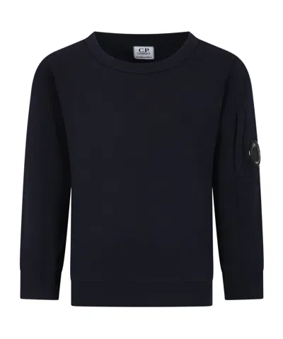 C.p. Company Logo Logo Sweater In Black