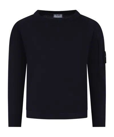 C.p. Company Logo Logo Sweater In Black