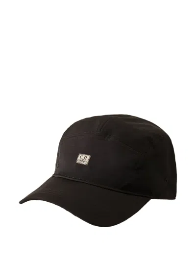 C.p. Company C.p.company Baseball Cap With Logo Patch In Black