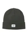 C.p. Company Logo-patch Beanie Hat In Grey