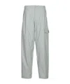 C.p. Company Logo-patch Cargo Trousers In Gray