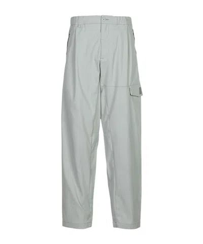 C.p. Company Logo-patch Cargo Trousers In Gray