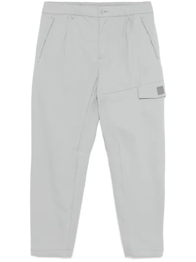 C.p. Company Logo-patch Cargo Trousers In Grey
