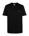 C.p. Company Blue T-shirt With Logo Printed On The Front In Black