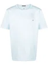 C.p. Company Logo-patch Cotton T-shirt In Blue