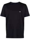 C.p. Company Blue T-shirt With Logo Printed On The Front In Blue