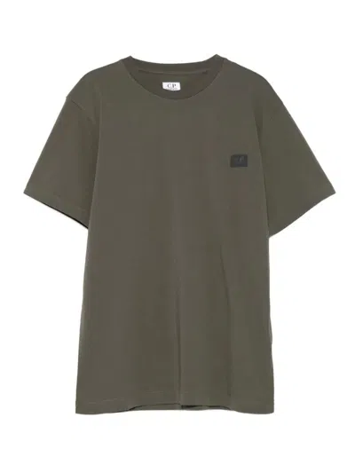 C.p. Company Kids' Logo-patch Cotton T-shirt In Gold