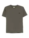 C.p. Company Logo-patch Cotton T-shirt In Gray