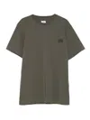 C.p. Company Logo-patch Cotton T-shirt In Green