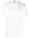 C.p. Company Short-sleeved T-shirt With Print In White
