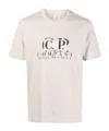 C.p. Company Logo-patch Cotton T-shirt In White