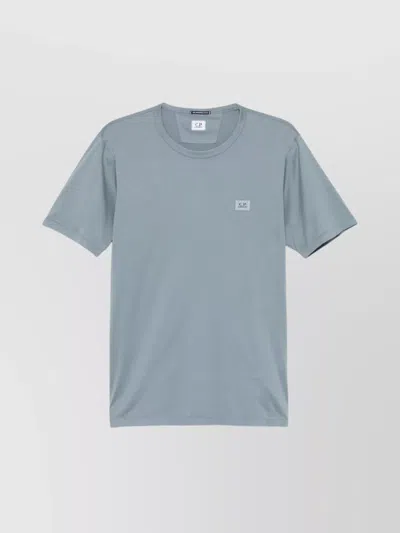 C.p. Company Logo Patch Crew Neck Short Sleeve T-shirt In Blue