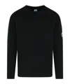 C.p. Company Wool Blend Knit Sweater In Black