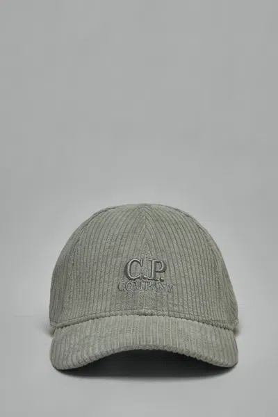 C.p. Company Logo-patch Curved Peak Baseball Cap In Green