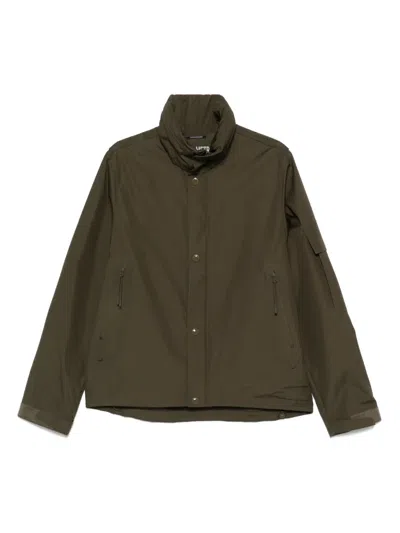 C.p. Company Logo-patch Jacket In Green