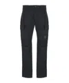 C.p. Company Logo-patch Panelled Cargo Trousers In Black