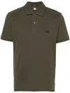 C.p. Company C. P. Company Regular Striped Collar Polo Shirt In Green