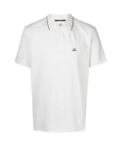 C.p. Company Logo-patch Piqué Polo Shirt